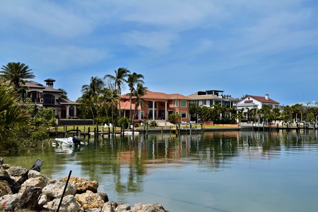 Sarasota homes along a waterfront